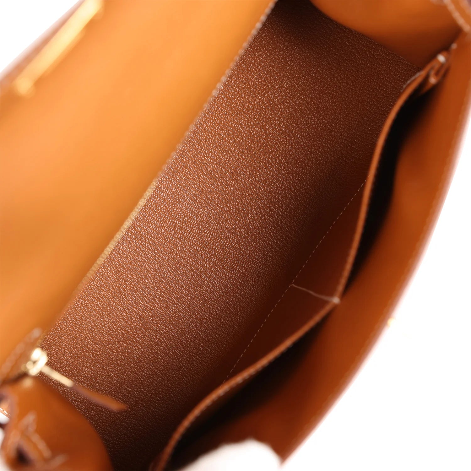 Kelly Sellier 28 Gold Epsom Leather Handbag R91490