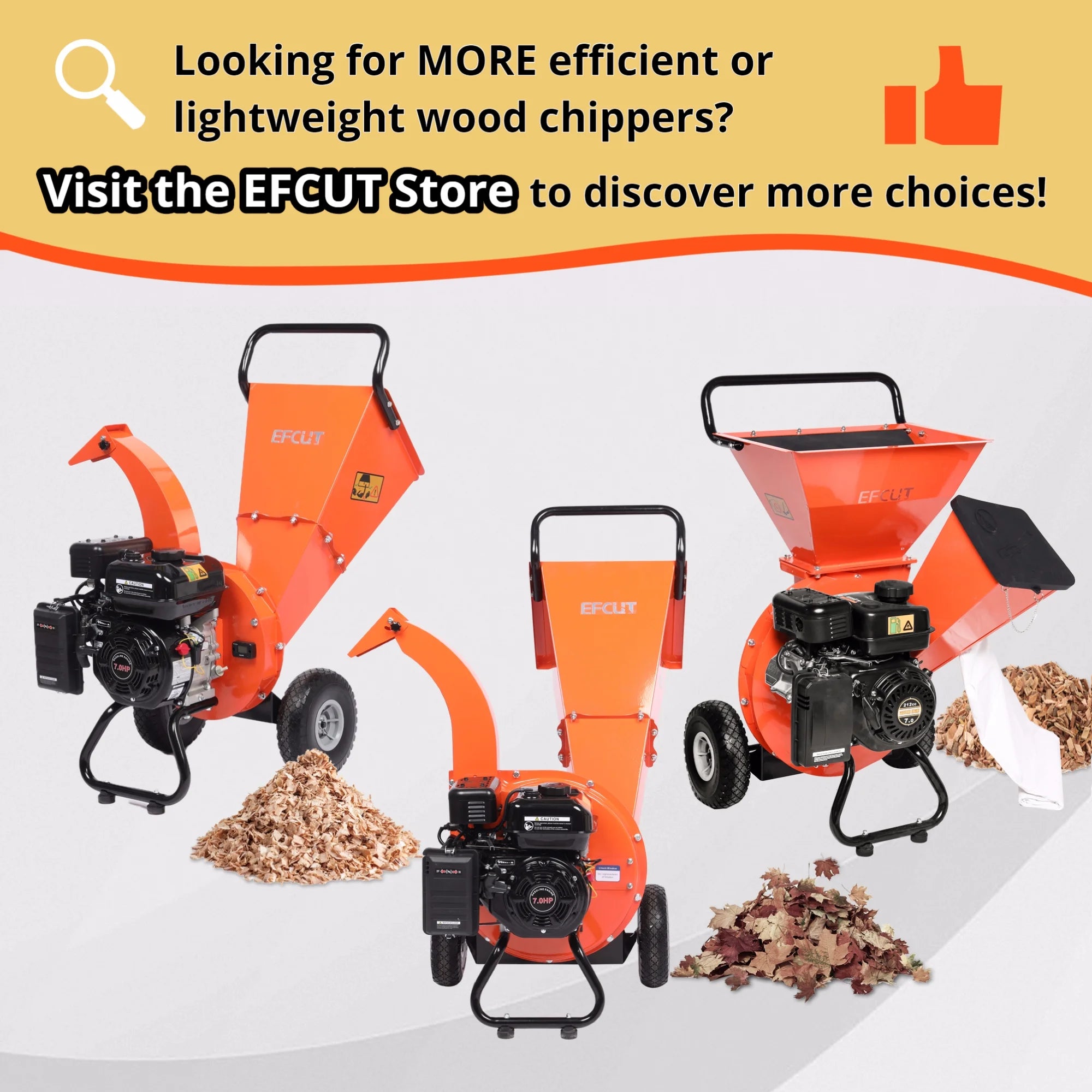 Wood Chipper Shredder Mulcher 7HP Gas Powered Compact 3 Inch Max Capacity V919892