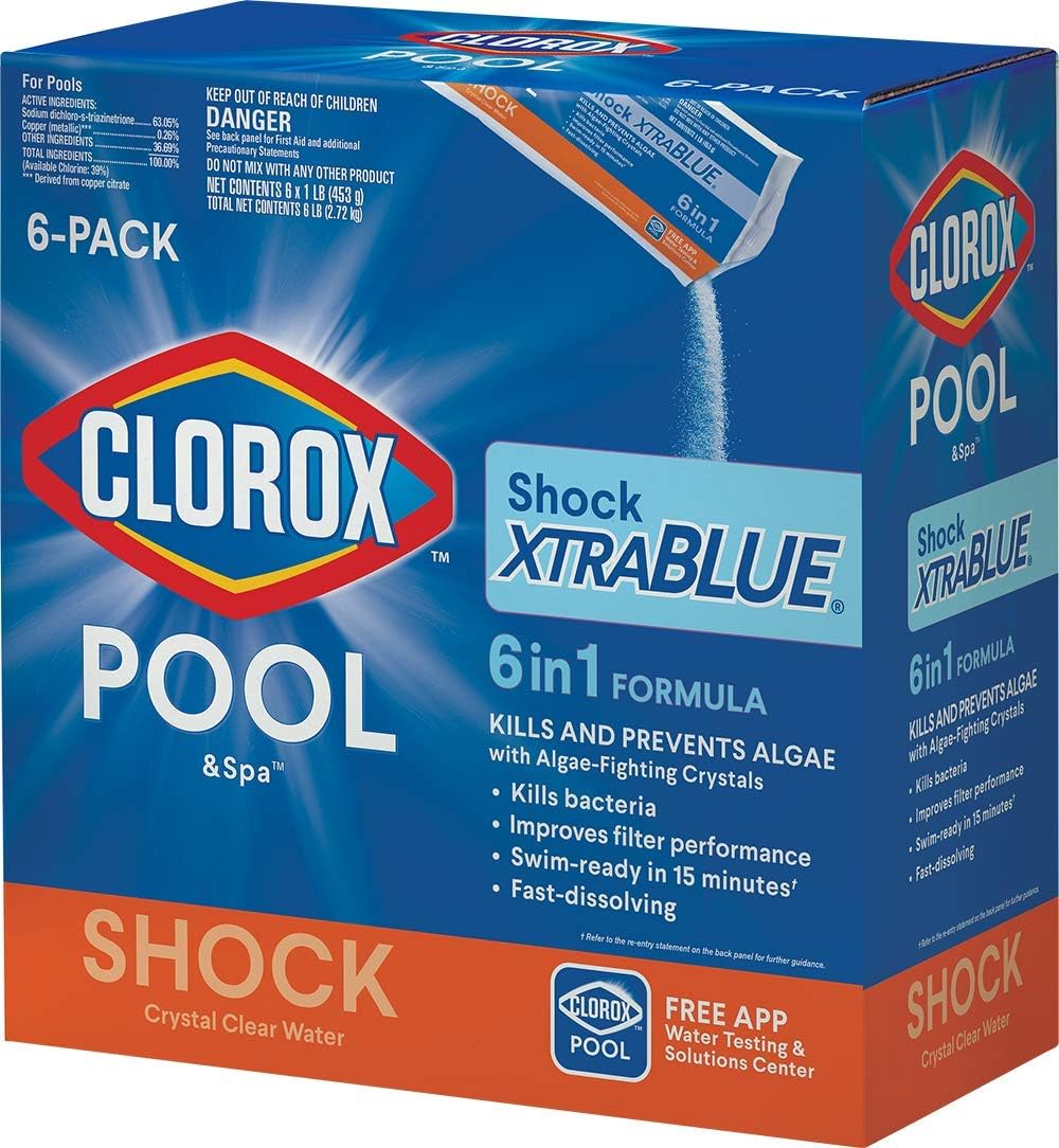 Pool Shock XtraBlue 6-Pack, 1-lb Bags T660