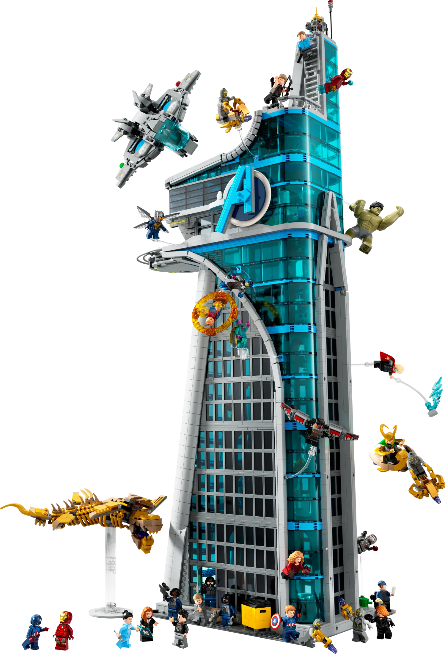 Marvel Avengers Tower Building Kit with 31 Figures Q737408