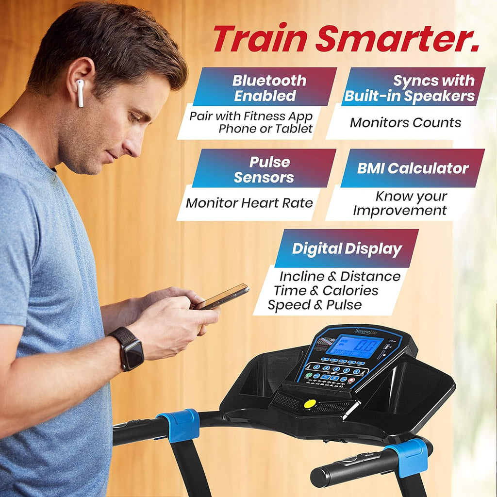 Smart Digital Incline Treadmill with Folding Electric Motor S7316