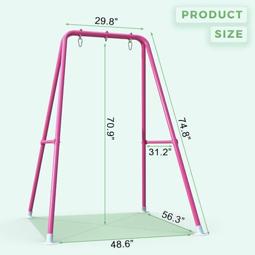 Hammock Chair Stand, Heavy-Duty Steel, 300LBS, Indoor Outdoor X85733