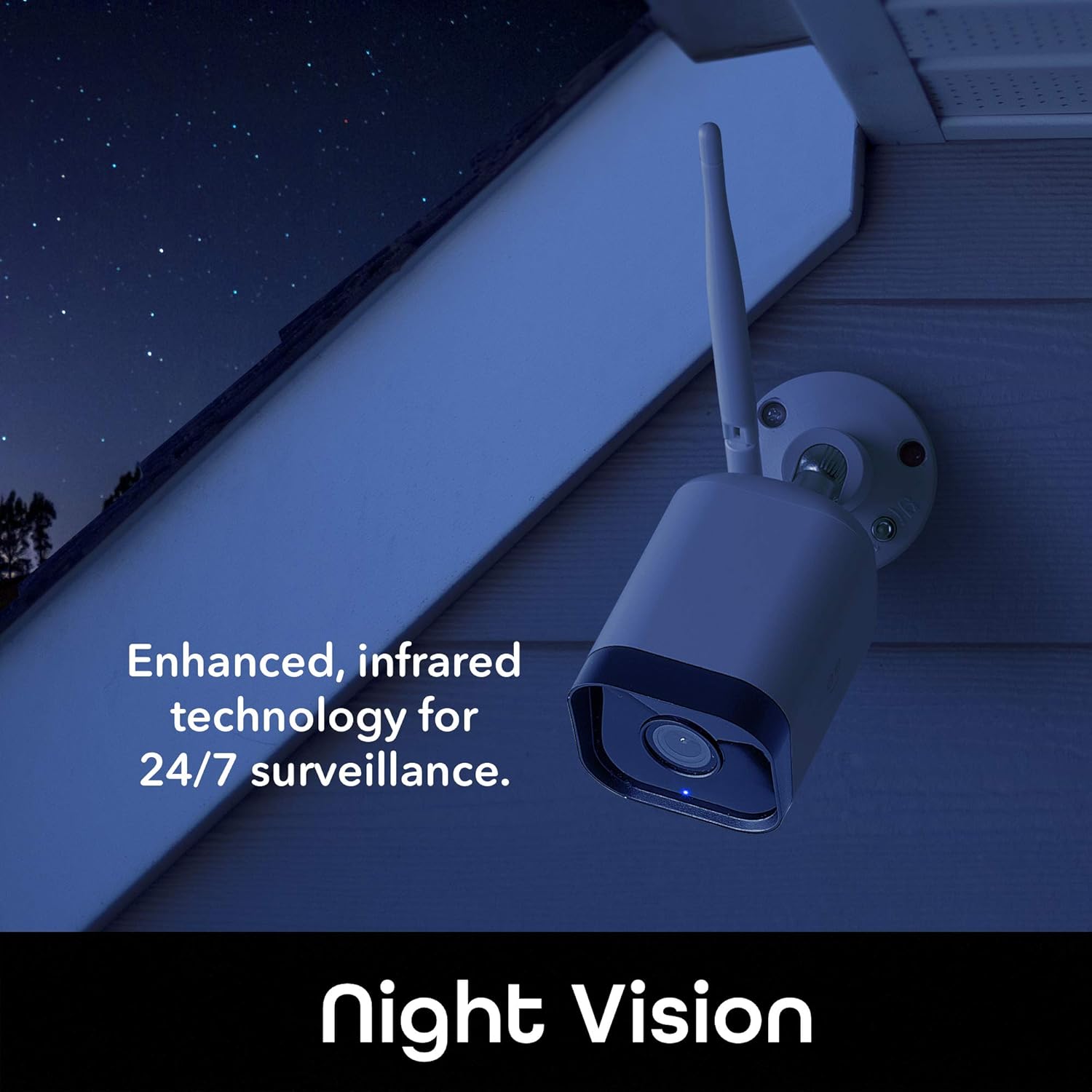 Outdoor Security Camera 2 Pack, 1080p WiFi IP66 Weatherproof with Night Vision and Motion Detection G79650