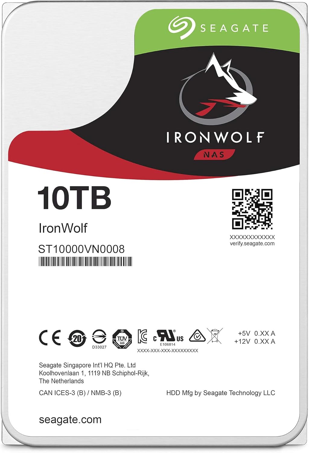 10TB NAS Internal Hard Drive HDD 3.5 Inch SATA 7200 RPM B902