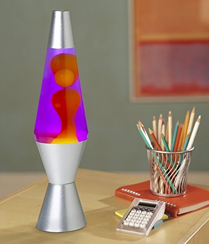 Lava Lamp with Purple Wax in Blue Liquid P9627