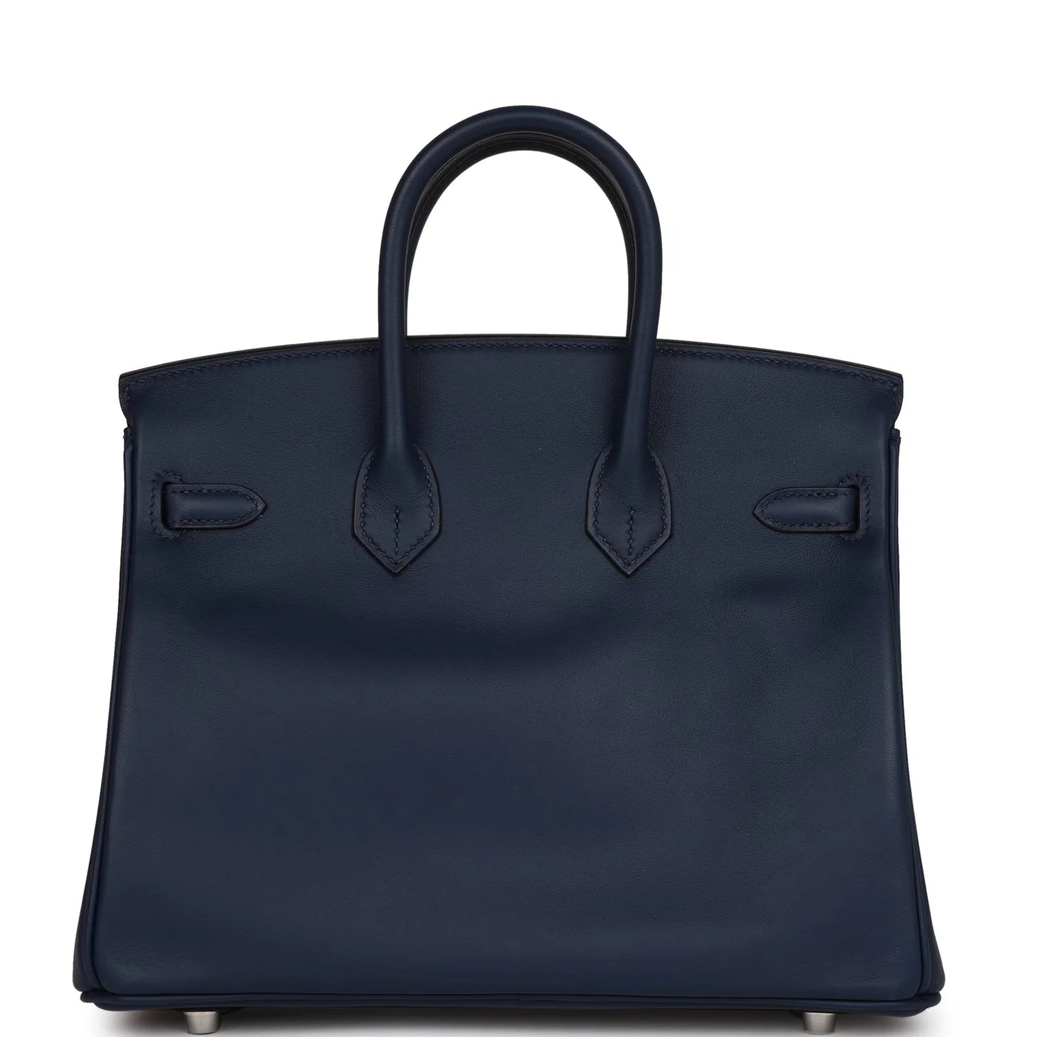 Birkin 25 Bleu Navy Swift Palladium Hardware U109
