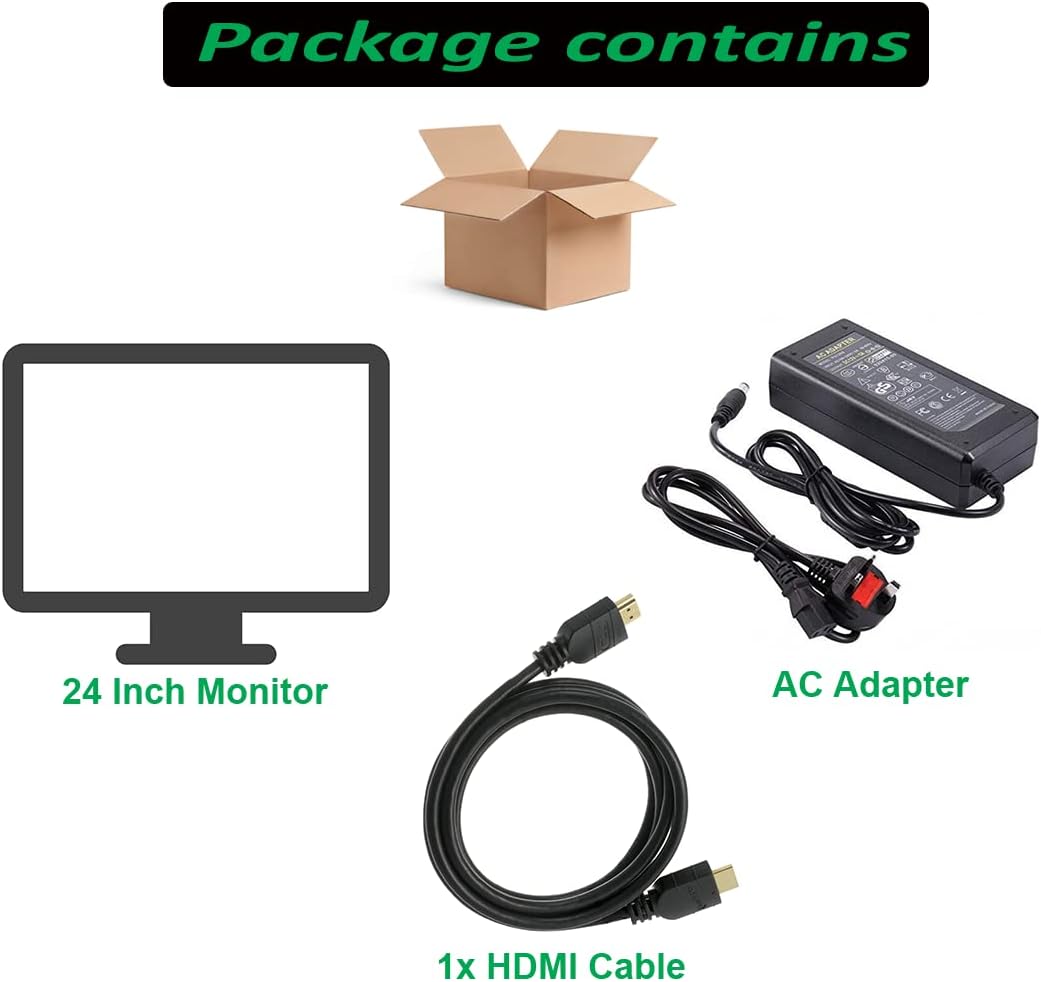 24 Inch Anti-Glare FHD Monitor with HDMI and VGA Ports X636393