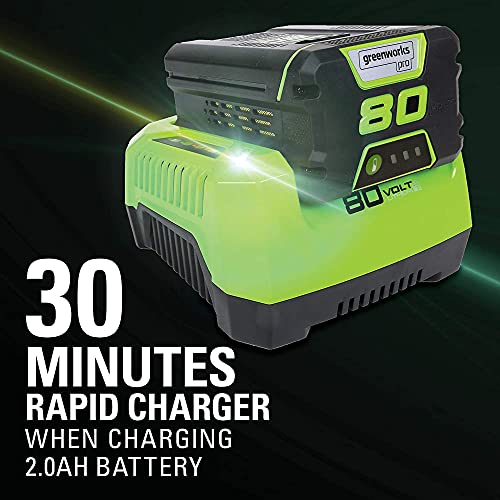 80V Cordless Brushless String Trimmer and Leaf Blower Combo with Battery and Charger A2707