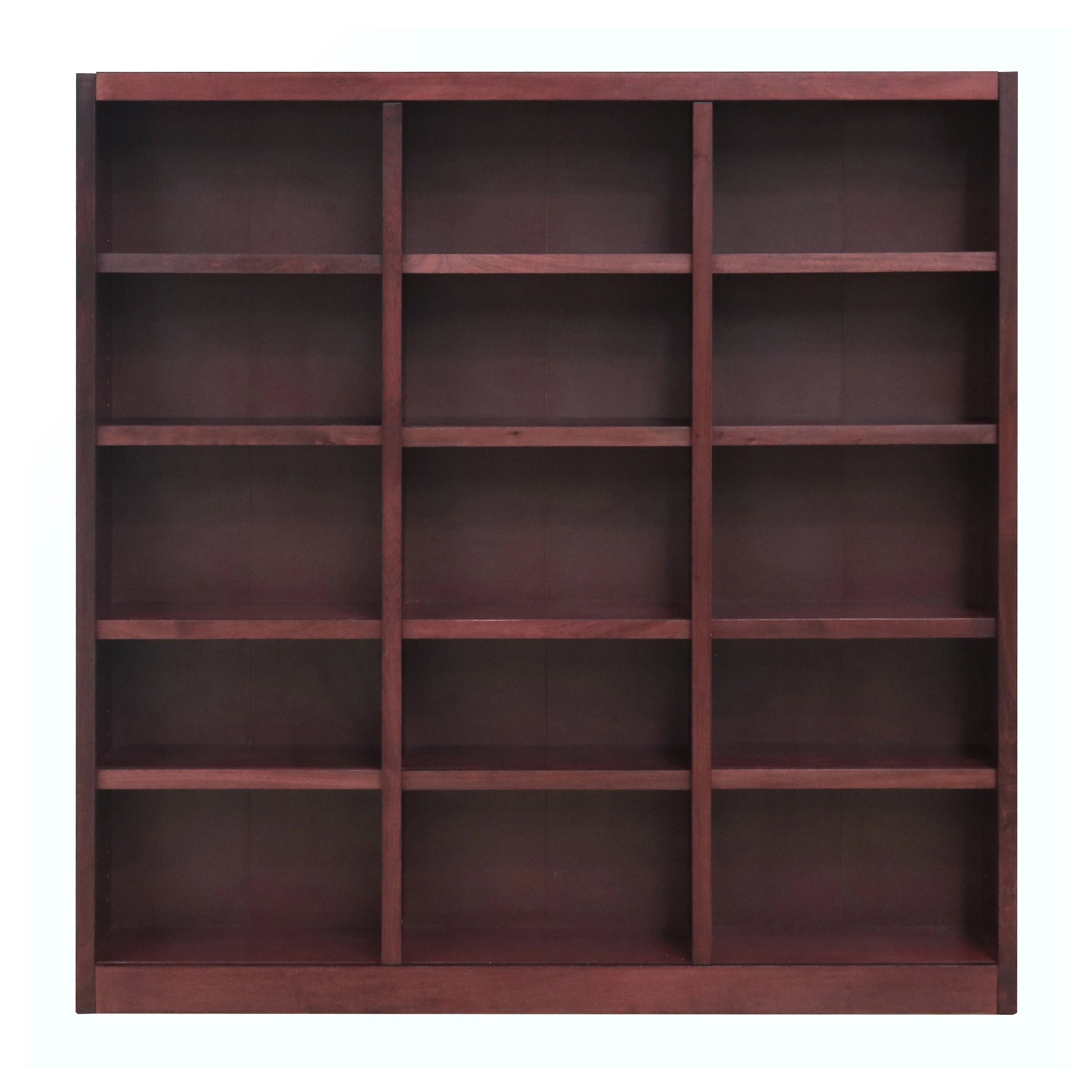 72-inch Bookcase Storage Unit Oak Finish K221