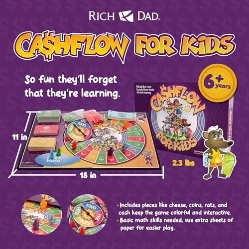 CASHFLOW Board Game, Educational Business & Finance Literacy Game for Family C579