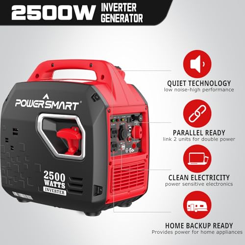 2500-Watt Portable Inverter Generator for Camping F38817