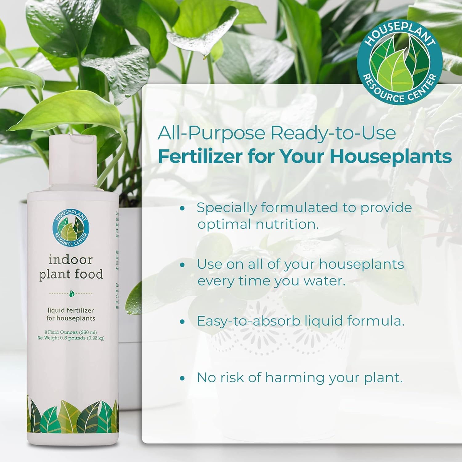 Organic Liquid Fertilizer for Indoor Plants, 8 oz Q197