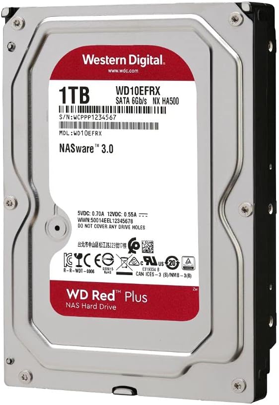 4TB NAS Internal Hard Drive HDD - 5400 RPM, SATA 6 Gb/s, CMR, 128 MB Cache, 3.5 J2767