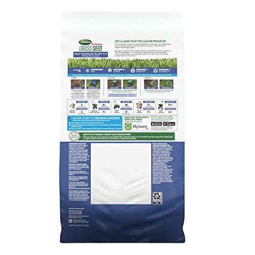 Heat-Tolerant Tall Fescue Grass Seed Mix with Fertilizer, 2.4 lbs G3272