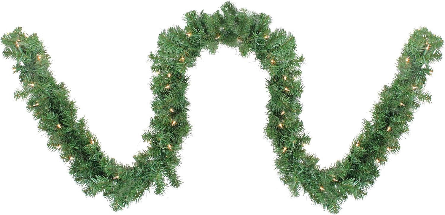 Pre-Lit Artificial Winter Spruce Christmas Set - 5-Piece - Clear Lights D2806