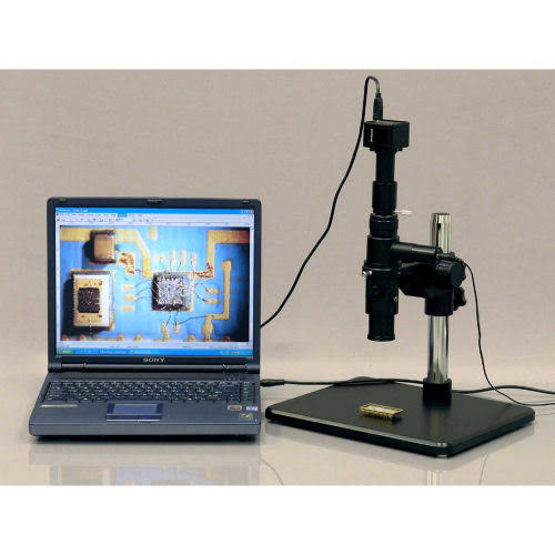 Industrial Single Zoom Inspection Microscope with 5MP USB Digital Camera F456