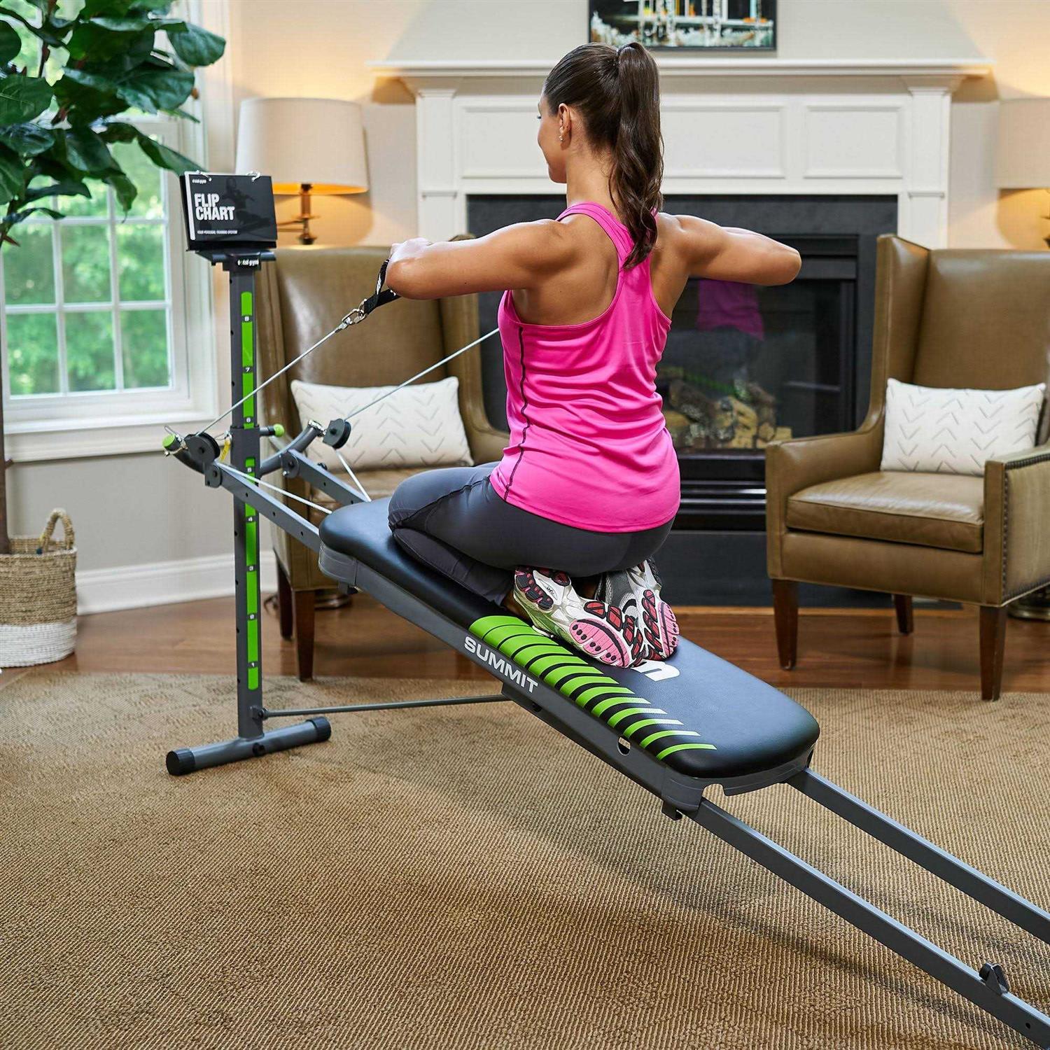 Adjustable Home Fitness System with 70 Exercises and Wing Attachment A12558