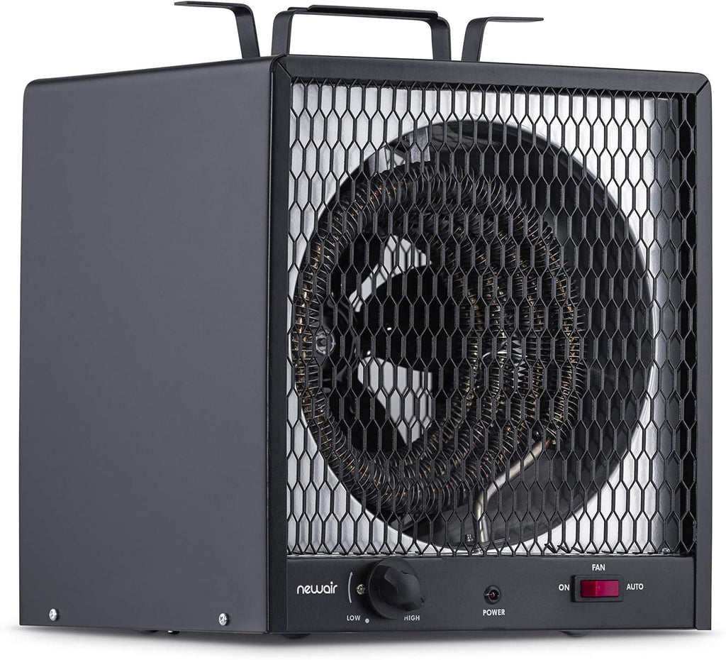 NewAir Portable Heater (240V) Portable Electric Garage Heater Heats Up to 800 sq. ft. with 6-Foot Cord Wrap and Carrying Handle | 5600 Watt Portable Electric Shop Heater for Garage and work shop