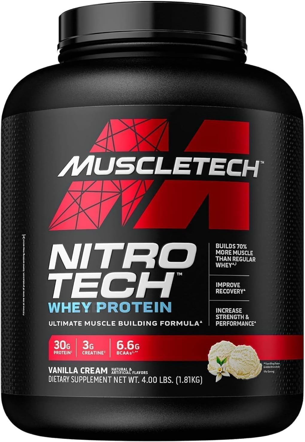 Whey Protein Powder with Creatine, Milk Chocolate F532838