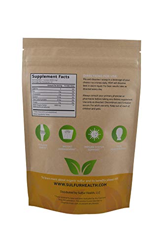 Organic Sulfur Supplement, 99.9% Pure, Lab-Tested D27861