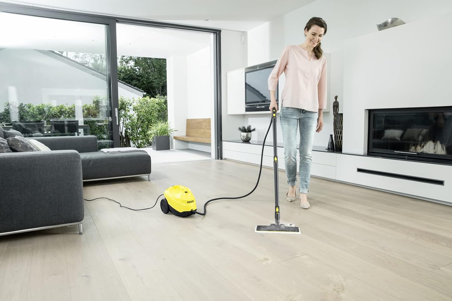 Portable Multi-Purpose Steam Cleaner with Hand & Floor Attachments W2657