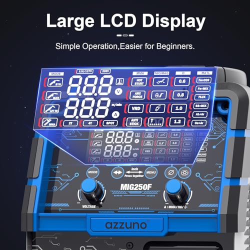 200A MIG Welder, 110V/220V Dual Voltage, 4 in 1 MIG/TIG/Stick Welder S180620