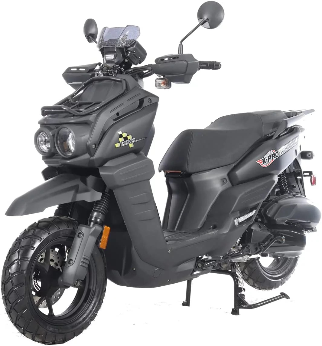 X-Pro Brand New 150cc Gas Moped Scooter, 12" Aluminum Wheels Electric/Kick Start Assembled in Create