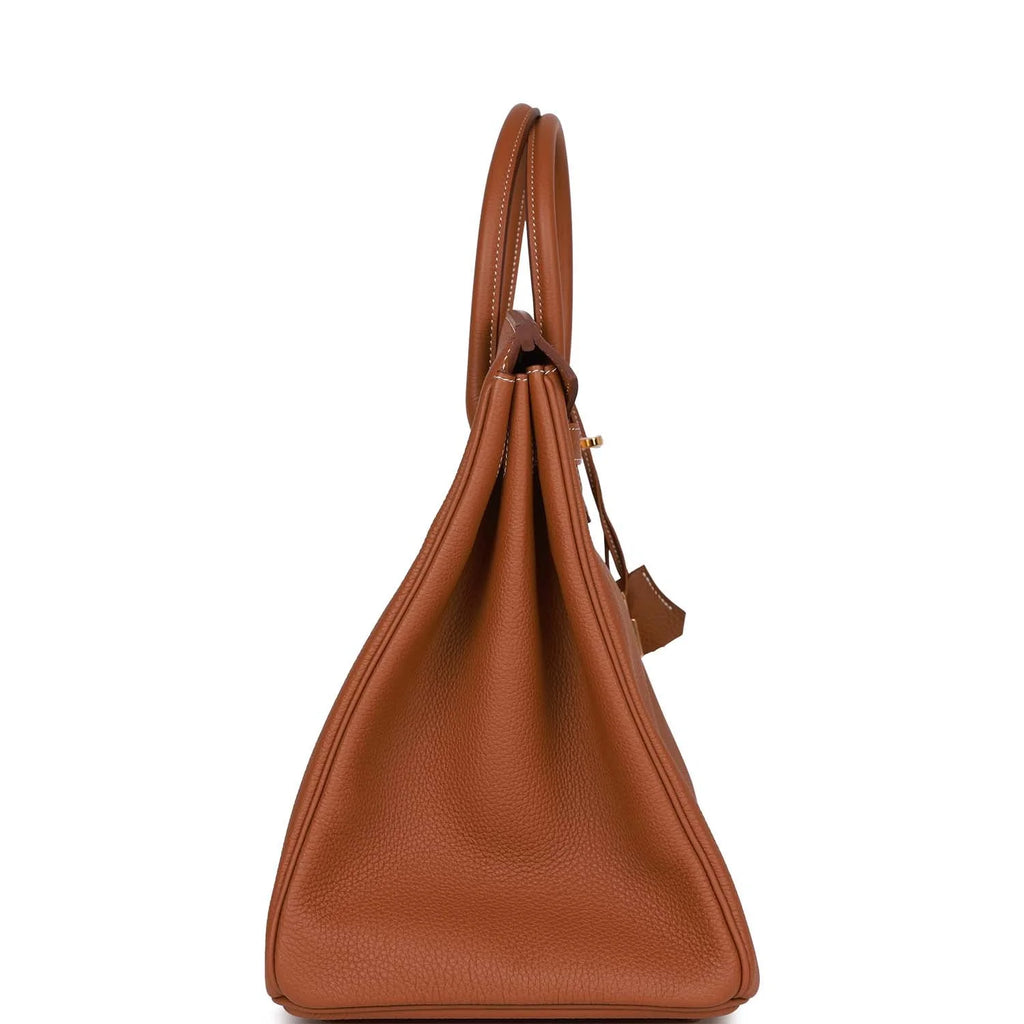 Gold Togo Leather Handbag J6646