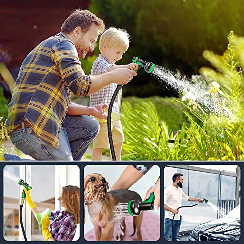 Expandable Garden Hose with Spray Nozzle and Brass Fittings Q243453