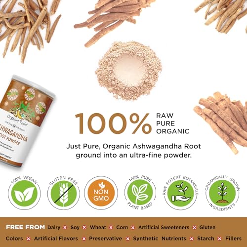 Ashwagandha Root Powder, 16oz - Pure & Natural Supplement, Vegan, Non-GMO E299405