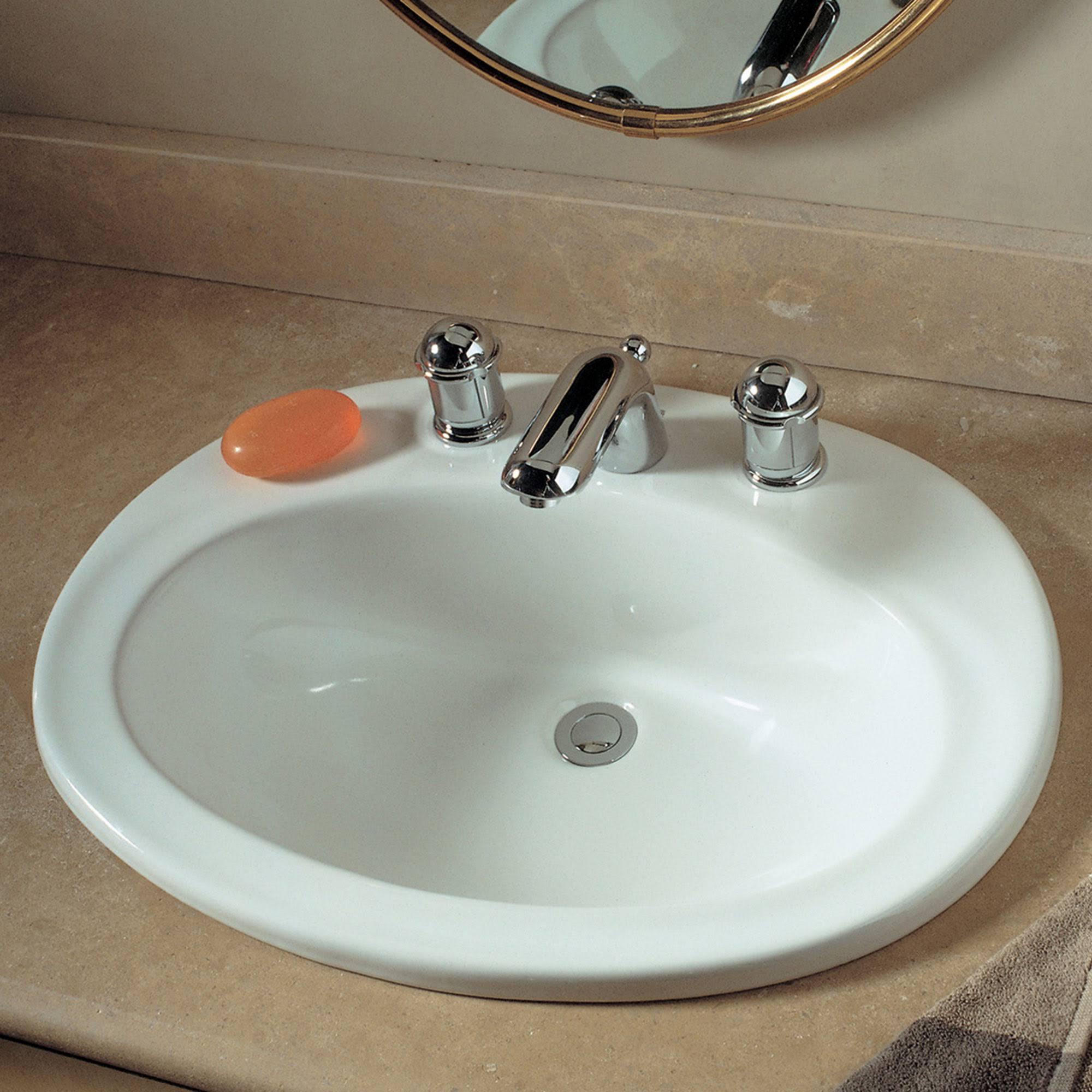 Piazza Countertop Sink - White Y344