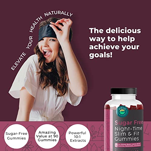 Sugar-Free Night-Time Slimming Gummies with Melatonin for Sleep Support, 90 Count O76786