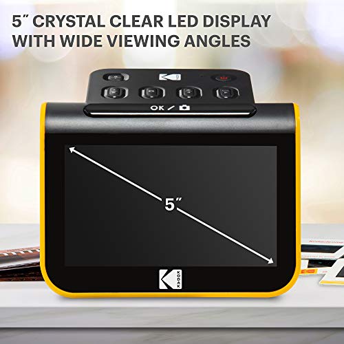 Film & Slide Scanner with 5" LCD Screen, Converts Negatives to Digital JPEG Photos R10211