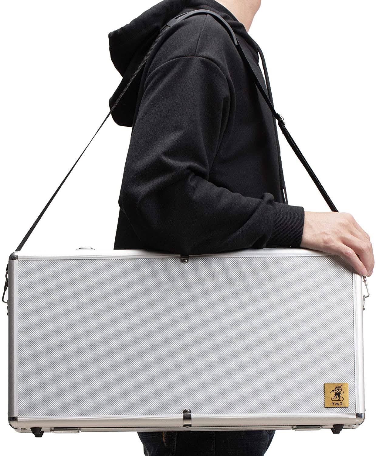 Aluminum Case with Shoulder Strap for Mahjong Set Y6309