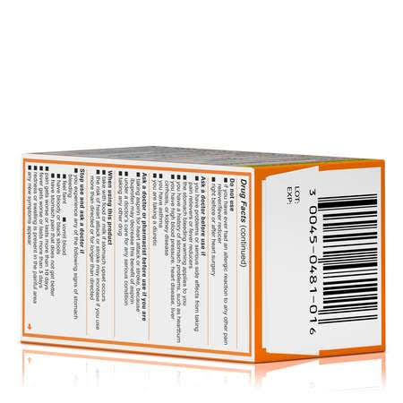 Ibuprofen Caplets 200mg, 100 Count Q4650