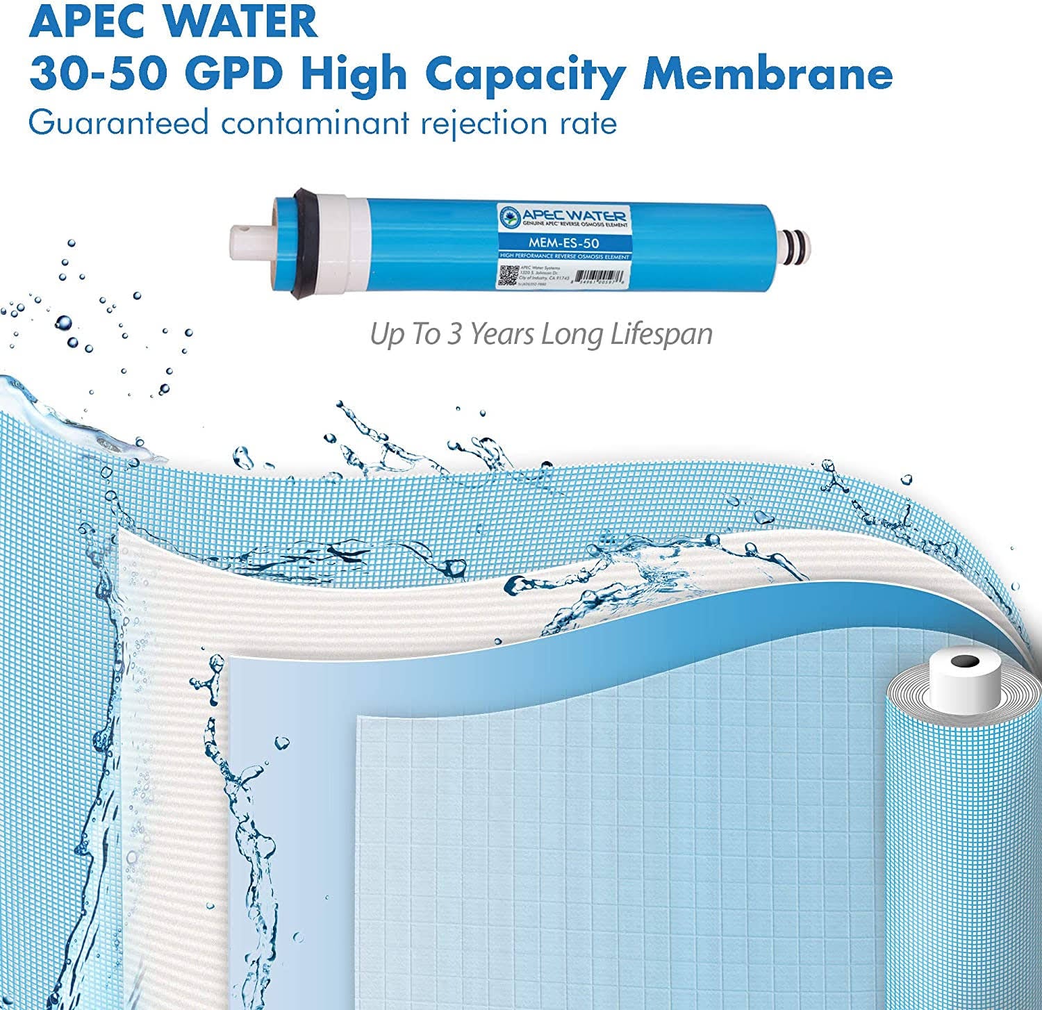 50 GPD High Capacity Replacement Set for Reverse Osmosis Water Filter System X962