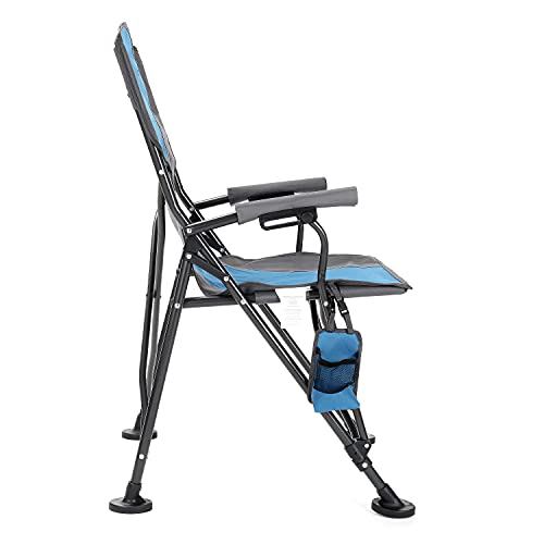 Heavy-Duty Folding Camping Quad Chair with Carrying Bag and Cup Holder F9543