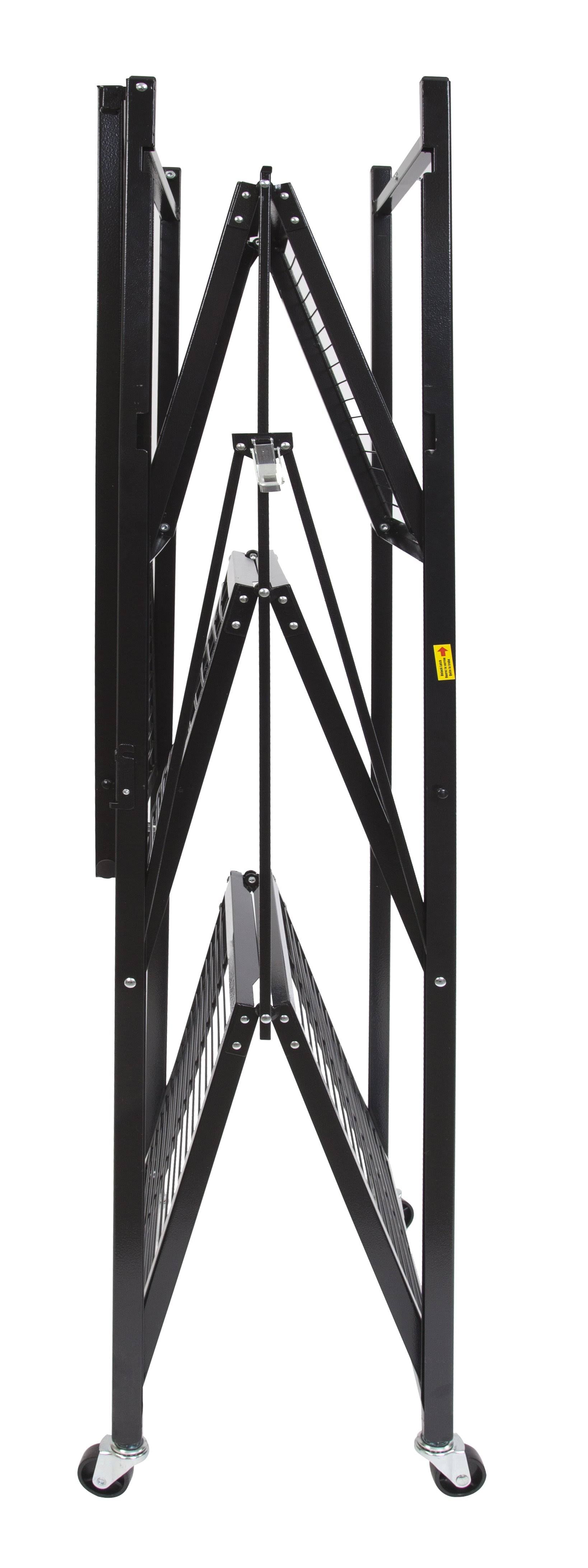 Large 4-Tier Heavy-Duty Rack with Casters - Red T34844