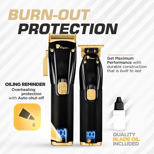 Professional Hair Clippers for Men, Cordless Trimmer Set with Precise Cutting U595966
