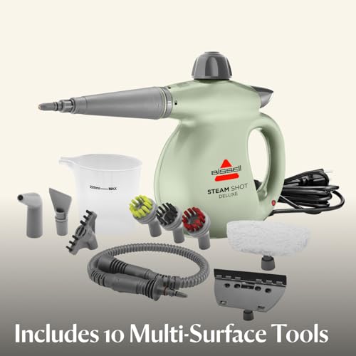 Handheld pressurized steamer with 10 cleaning tools E97617