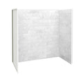 Maax 103424-307-508-800 Marble Carrara Fiberglass/Plastic Composite Bathtub Wall Surround