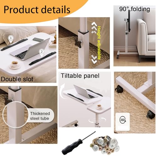 Height Adjustable Overbed Table with Tilting Panel I170