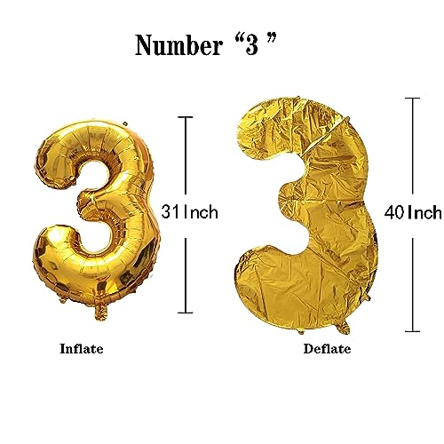 75 Balloon Numbers Gold Jumbo Number 57 Foil Mylar Balloons with Happy Birthday Banner for 75th Birthday Party Decorations A994