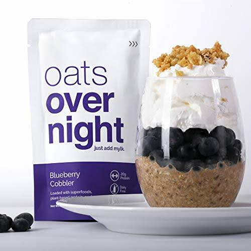 Plant-Based Blueberry Cobbler High-Protein Oatmeal L794