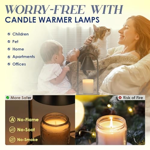 Candle Warmer Lamp with Timer, Dimmable for Bedroom T689