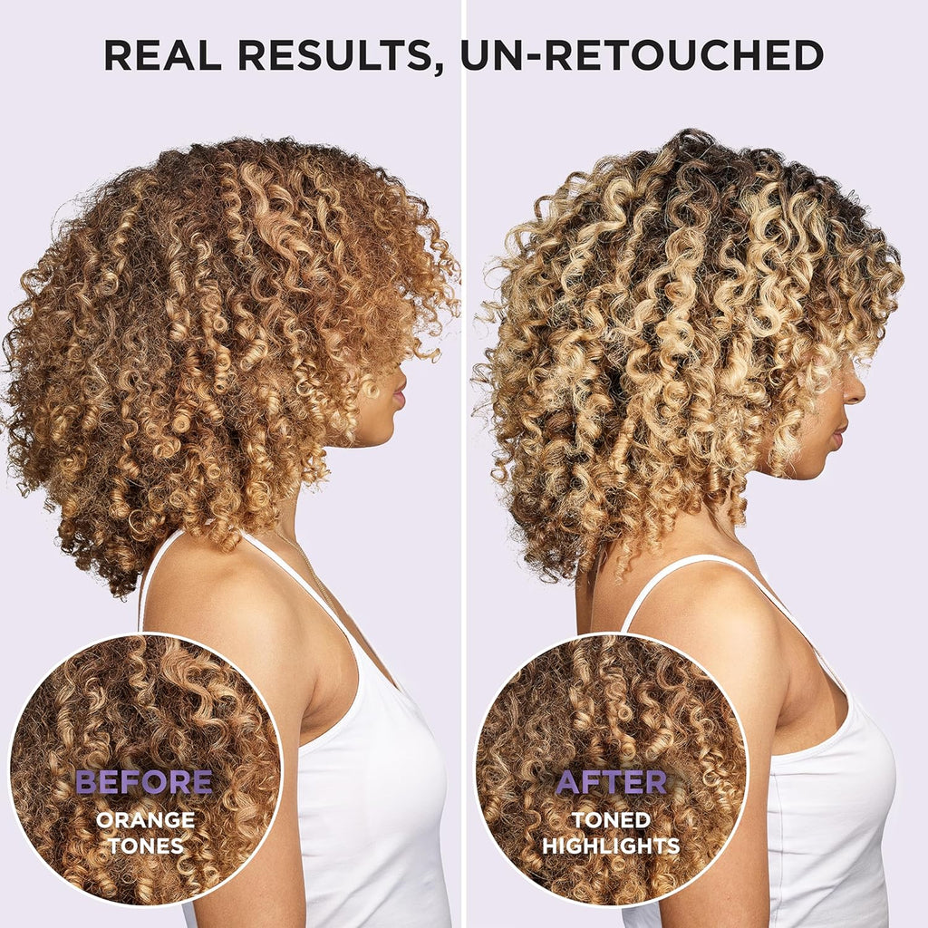 Sulfate Free Purple Shampoo and Conditioner Set for Blonde or Silver Hair D2791