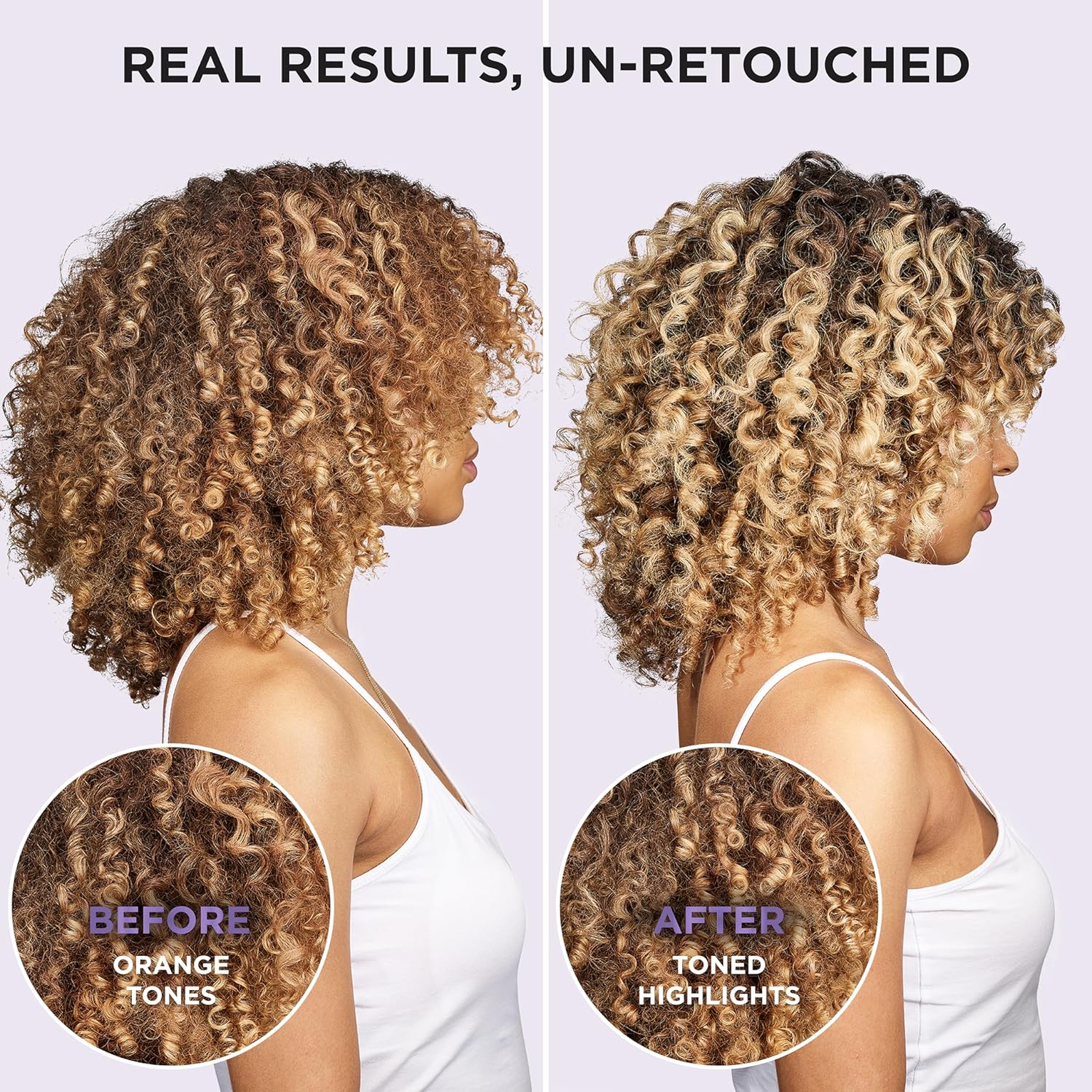 Sulfate Free Purple Shampoo and Conditioner Set for Blonde or Silver Hair D2791