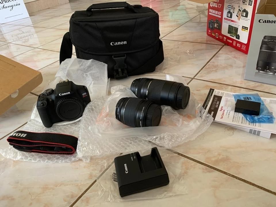DSLR Camera with 18-55mm and 75-300mm Lens Kit, Black M858609
