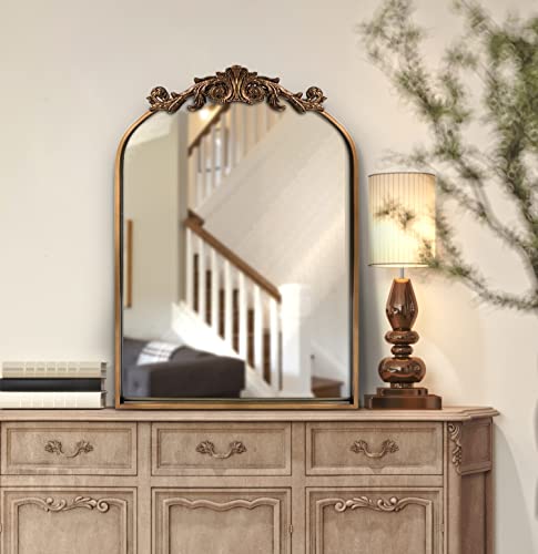 Vintage Arched Wall Mirror 24x36 D3829