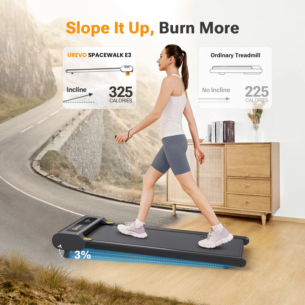 Walking Pad with Incline, Under Desk Treadmill for Home and Office T9870